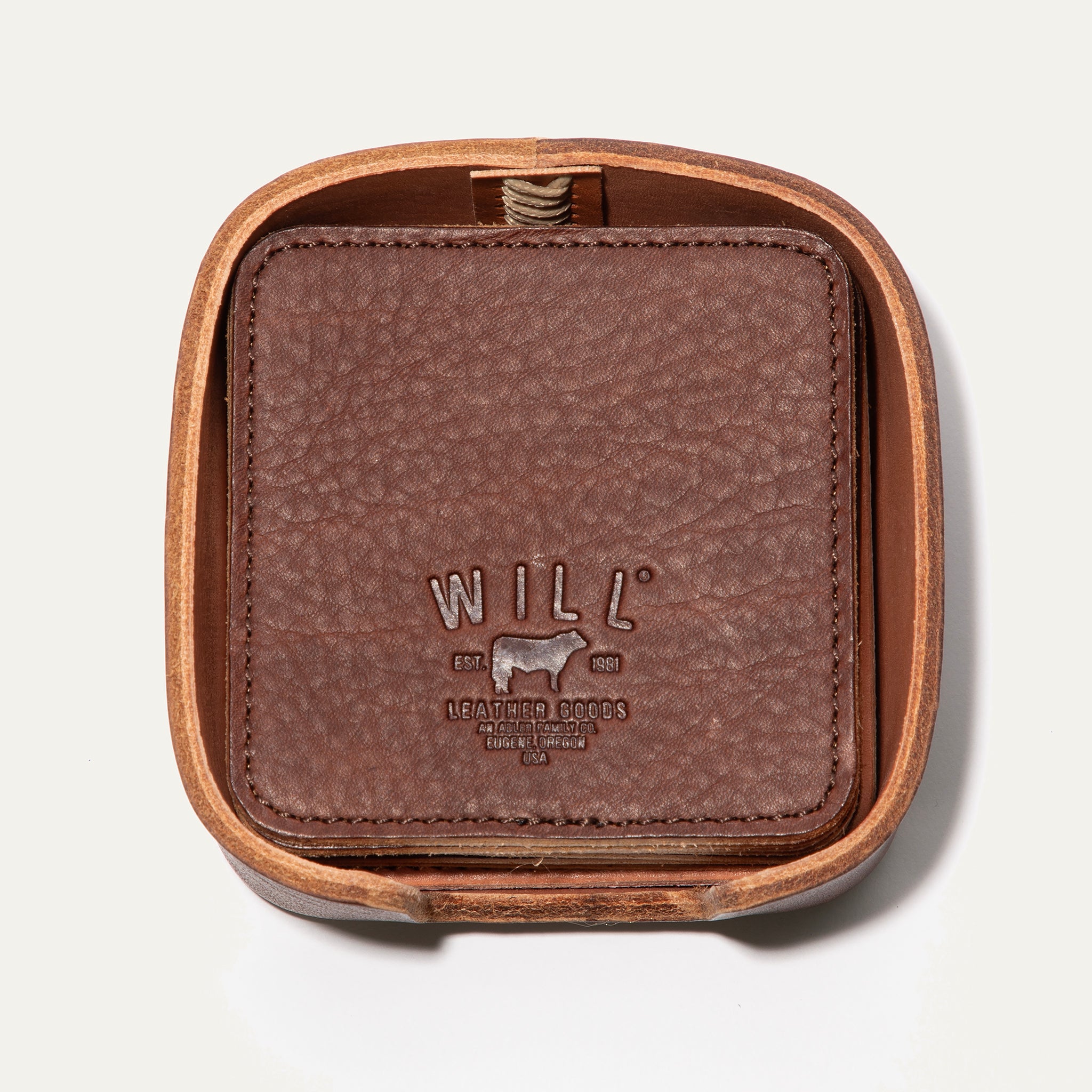 Set Of Eight Coasters - Will Leather Goods
